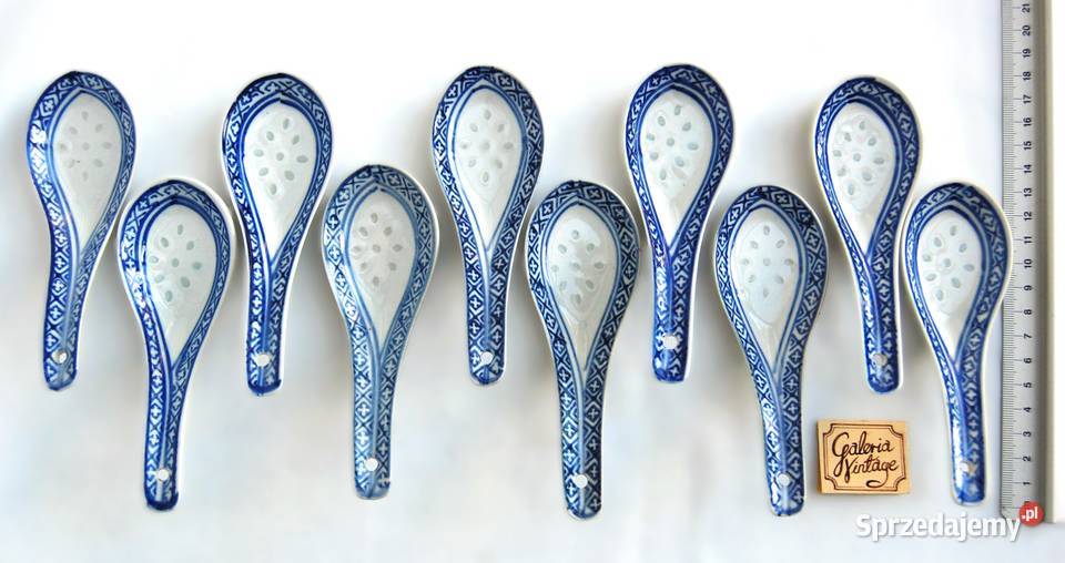 Chińskie porcelanowe łyżki 10 porcelana ryżowa Lublin