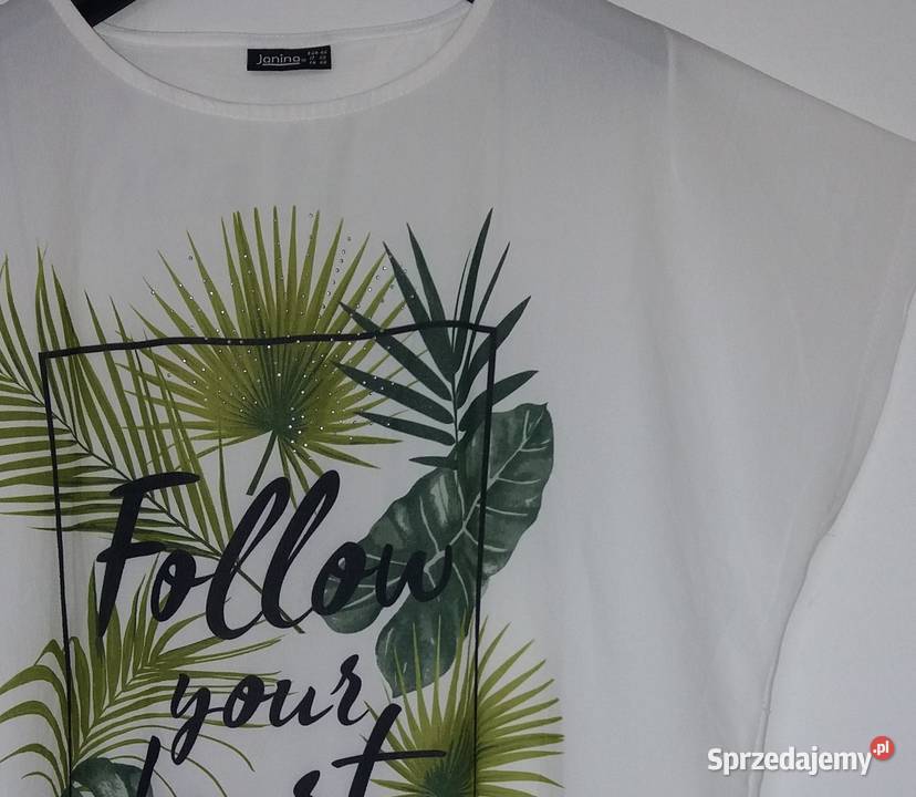 XL48 Dwumateriałowa bluzka nowa Janina Gliwice