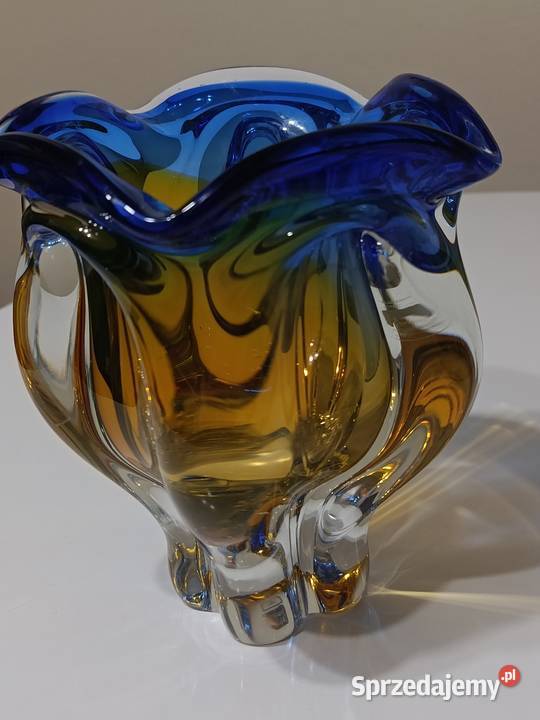 Paterka i wazon huty Chribska Czechoslowacja Warszawa