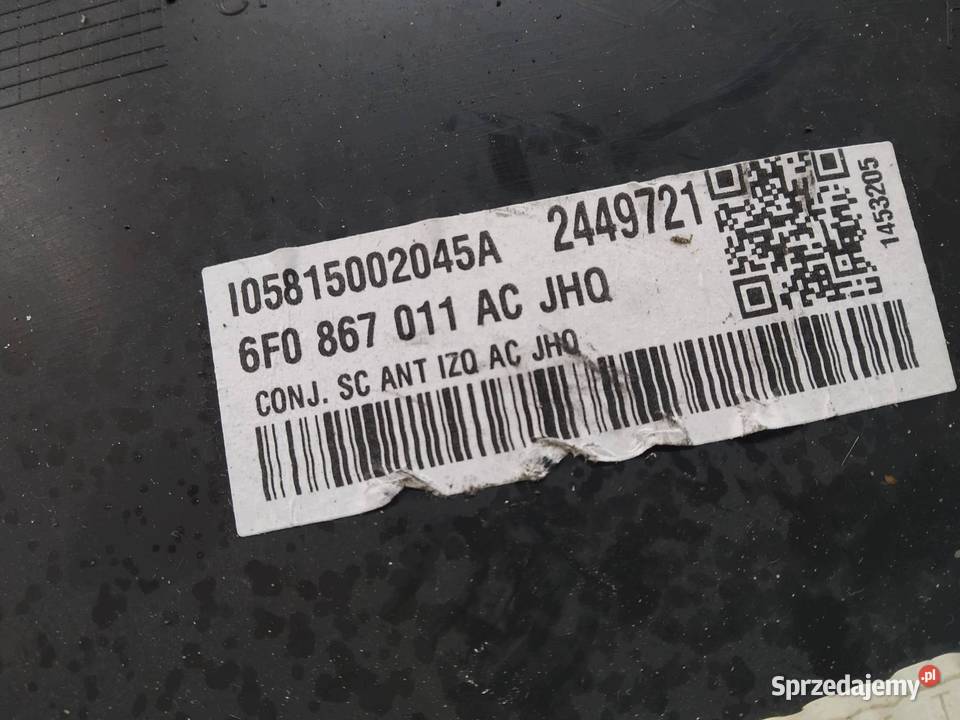TAPICERKA BOCZEK LEWY PRZÓD 5D 6F Seat Ibiza V