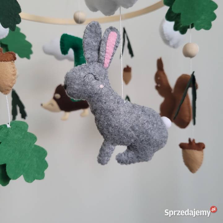 Karuzela do łóżeczka leśne zwierzęta lisek jeż Częstochowa sprzedam