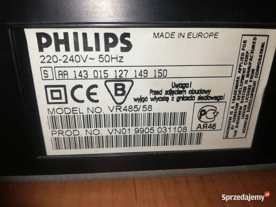 Magnetowid Philips Magnetowidy Warszawa