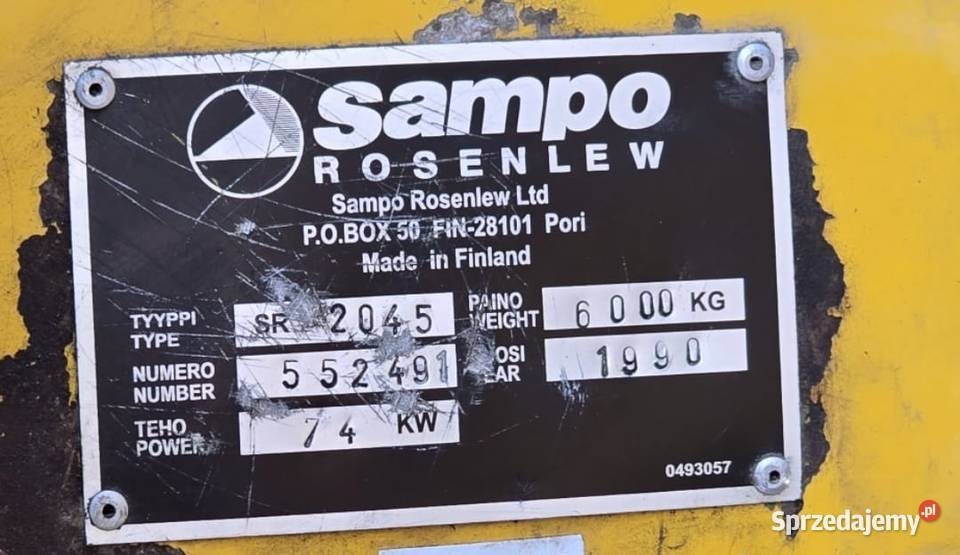 kombajn zbożowy Sampo Rosenlew 2045 Chełm sprzedam