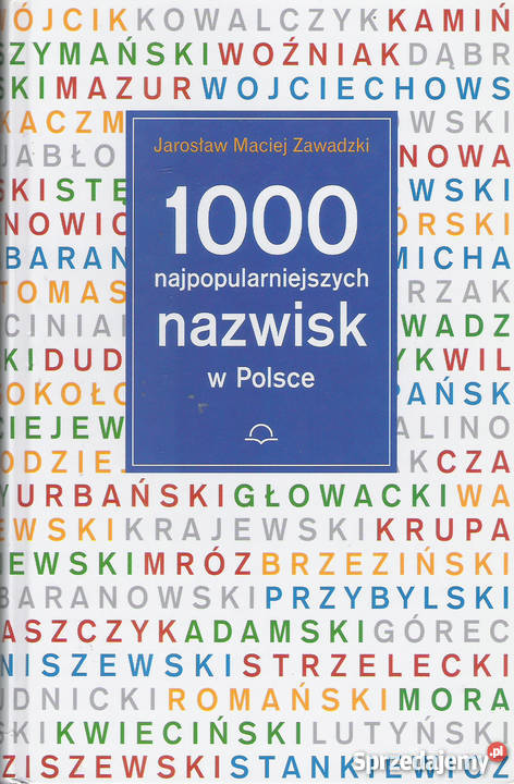 1000 najpopularniejszych nazwisk w Polsce.