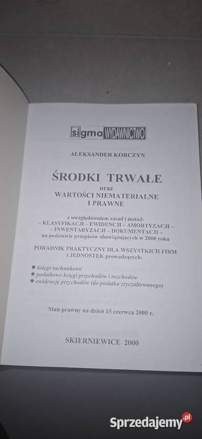 Podręcznik Rachunkowość i Podatki Wydawnictwo Antykwariat Swarzędz