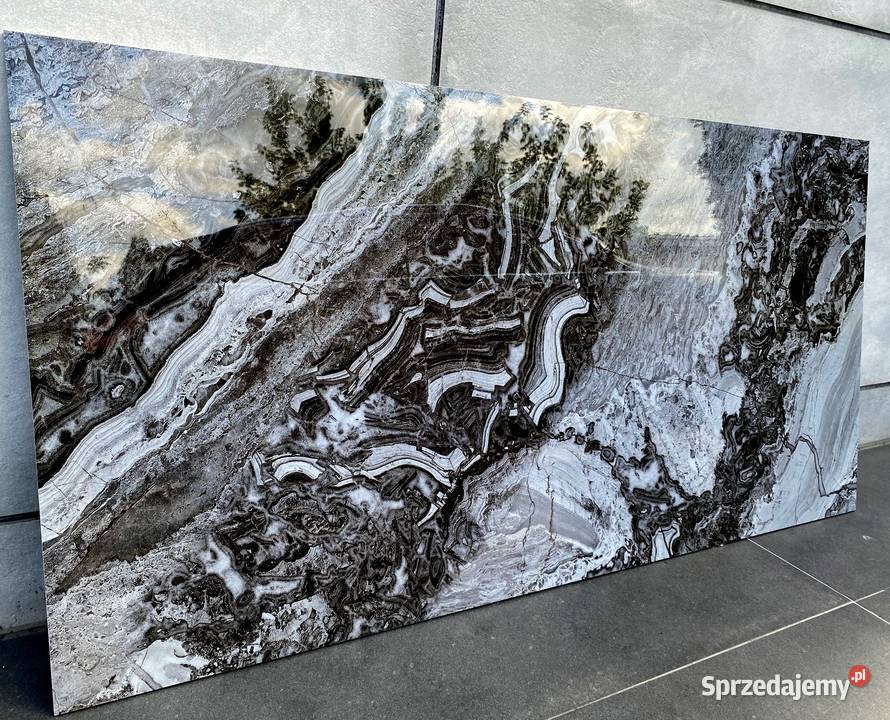 Gres polerowany 120x60 GRAFIT SZARY POŁYSK Łask