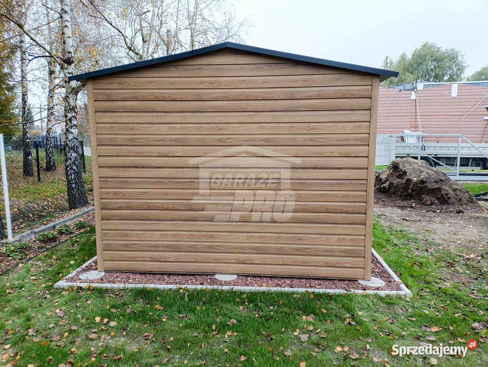 Garaż blaszany 3x6m Brama uchylna Winchester Poznań