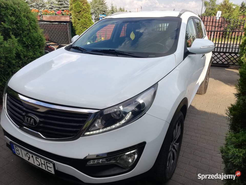Kia Sportage 17 Crd Biała Perła Ledy Klimatronik Białystok sprzedam