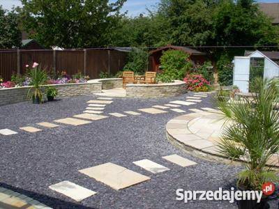 Grys CZARNY KAMIEŃ ozdobny Bazalt żwir KURIER Olsztyn