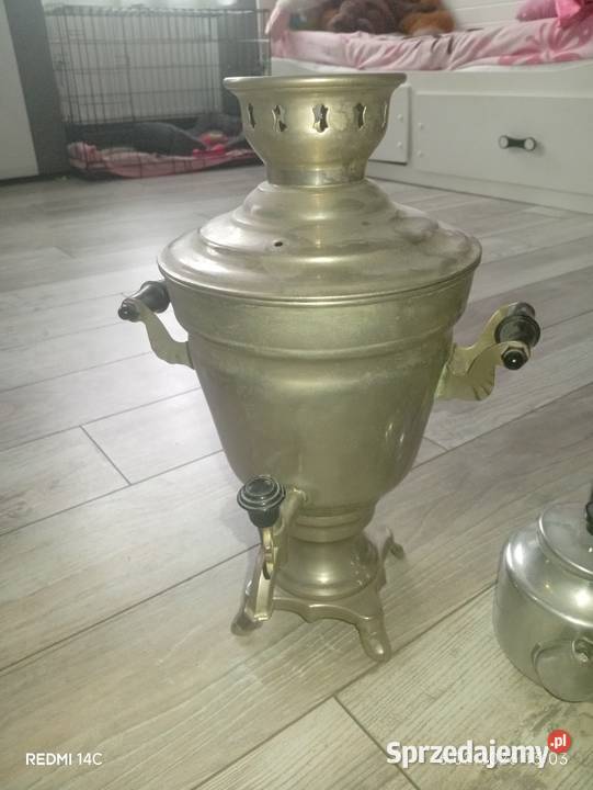 Samowar elektryczny PRL ZSRR komplet oryginał