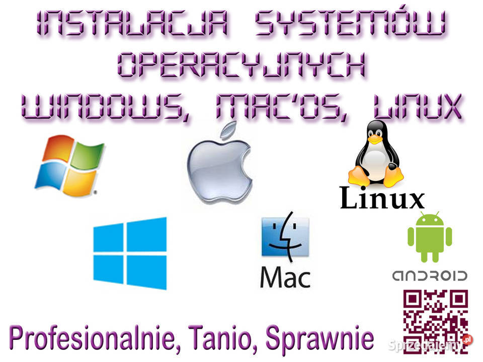Instalacja systemów Windows MacOs Linux 7 dni w łódzkie Łódź