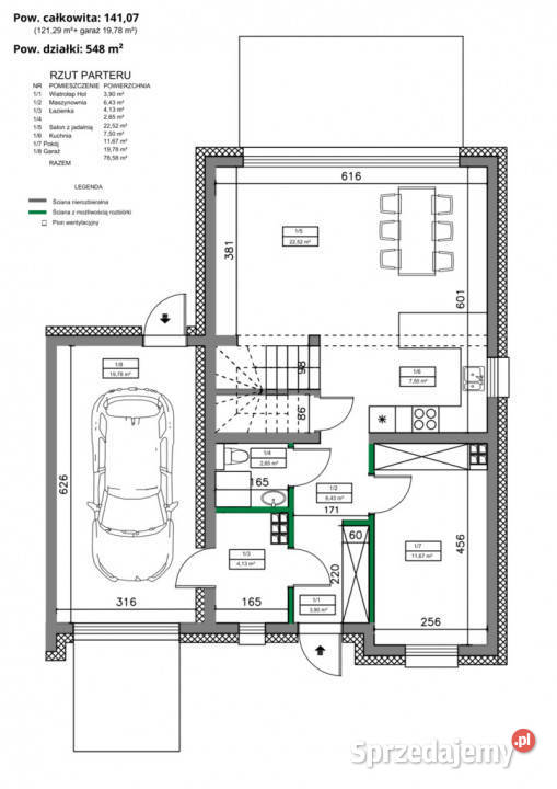 Dom z garażem i działką w mieszkania 141.07m2 Nieruchomości Lublin