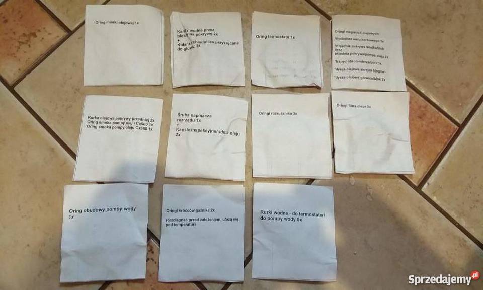 Uszczelki oringi silnika Honda Cx500 Cx650 Gl500 Silniki i osprzęt Hrubieszów