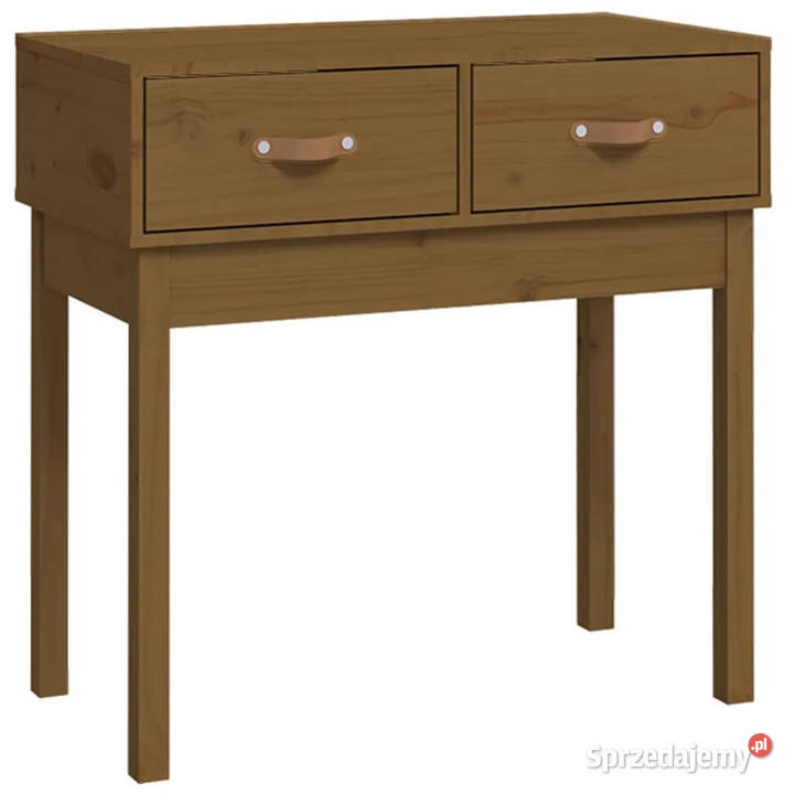 Stolik konsolowy miodowy brąz765x40x75 drewno sprzedam