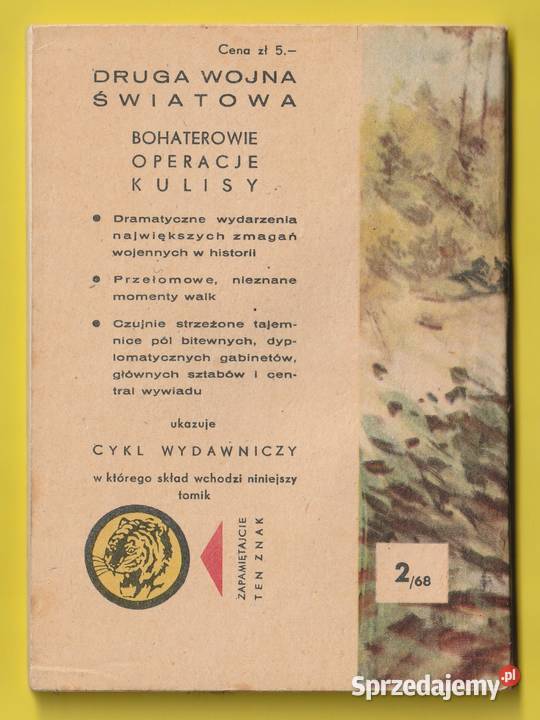 ŻÓŁTY TYGRYS KLĘSKA AGENTA 888 1968 Łódź