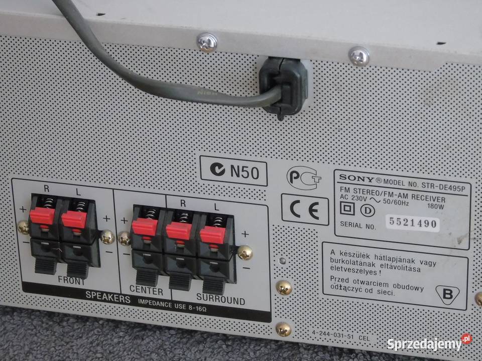 Amplituner Sony STRDE495 mocny i sprawny WYSYŁKA Jasło