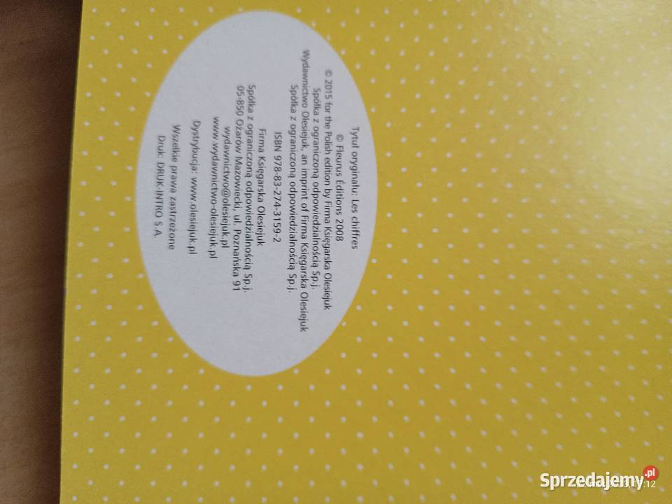 Książeczka dzieci Obrazki maluchów Cyfry zachodniopomorskie