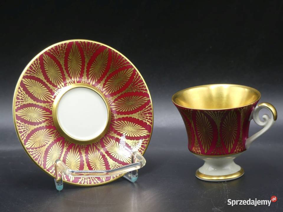 Zjawiskowa bogato złocona mokka Alka niemal Poznań