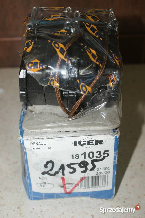 KLOCKI HAMULC RENAULT LAGUNA 9395 Z CZUJ Zestaw Białobrzegi