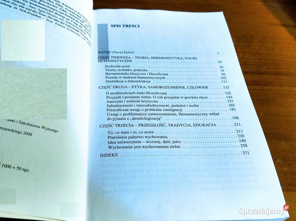 Teoria etyka edukacja eseje wybrane HansGeorg Gdańsk