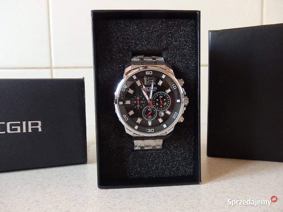Zegarek MEGIR Optic Black MS2068G1 Chronograf Rzeszów sprzedam