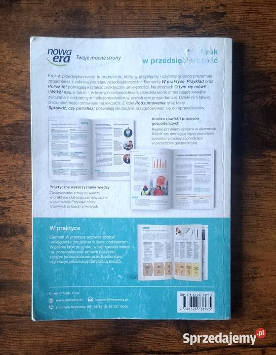 Podręcznik Krok w przedsiębiorczość Nowa Era ISBN 9788326738975 wielkopolskie Drawsko