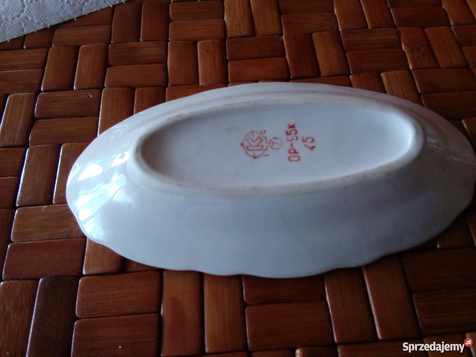 Prl maly półmisek porcelana sygnowany Łódź