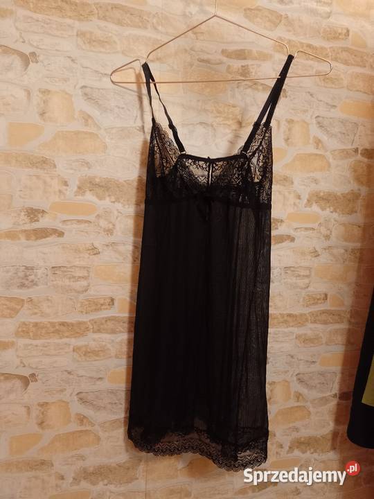 4042 LXL Zmysłowa czarna koronkowa halka pod Halki i koszulki małopolskie Kraków
