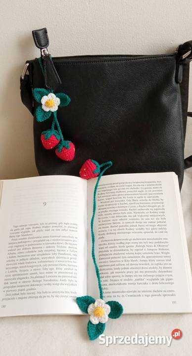 Truskawki wykonane na szydełku łódzkie