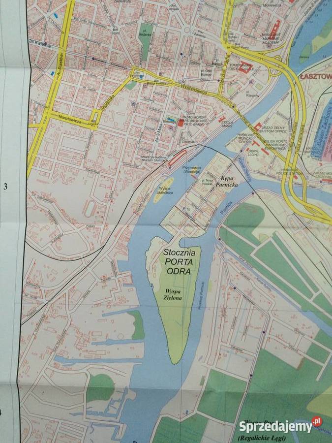 2538 Polish Ports Szczecin Mapa Antykwariat sprzedam