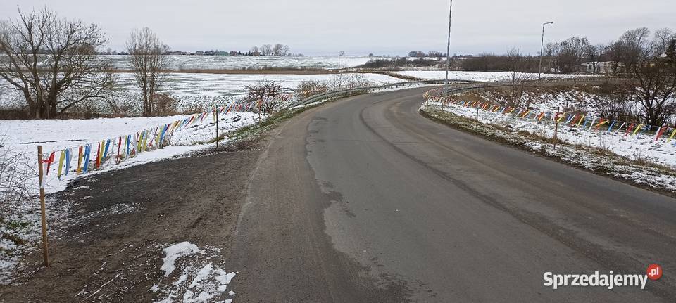 Dekoracja trasydrogiwstążki na peregrynację Gniezno sprzedam