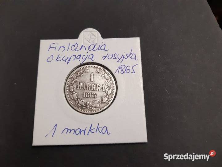 moneta srebrna Finlandii okres okupacji Numizmatyka Łomża
