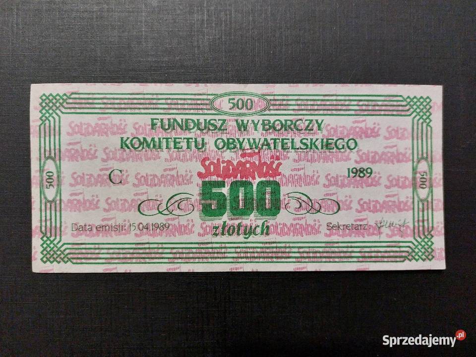 Banknoty solidarności PRL Konin