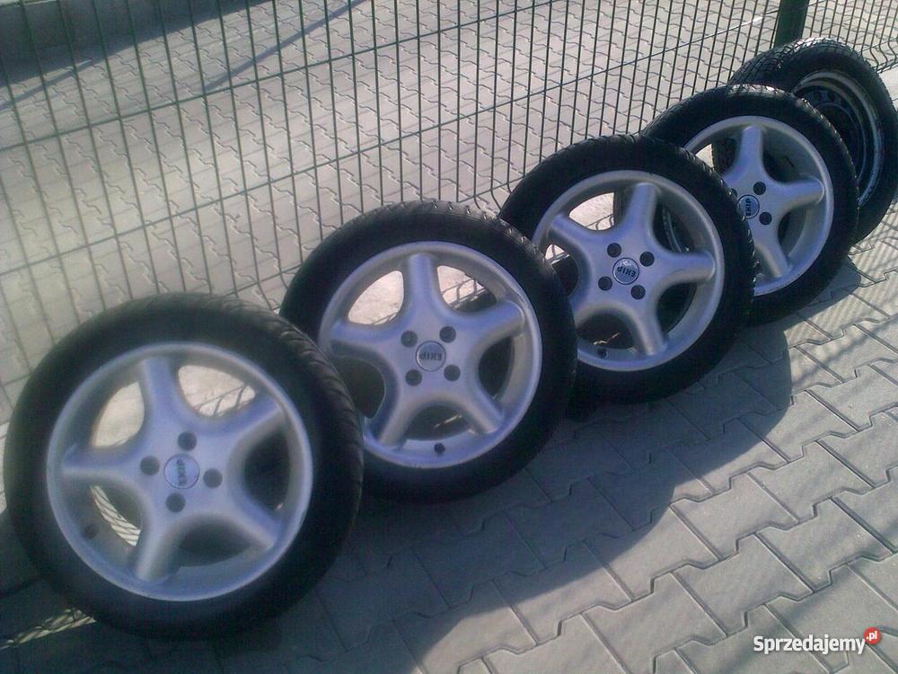 Felgi aluminiowe EXIP 15 4x100 z oponami Felgi Starachowice sprzedam