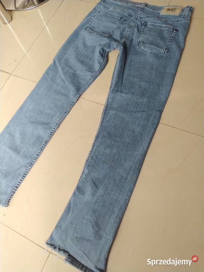 Mac Rich Jeans SM straight turn up brązowy/beżowy Kraków sprzedam