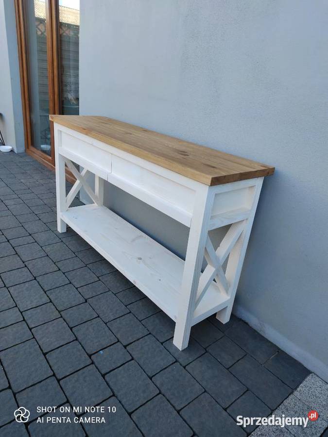 Konsola drewniana styl prowansalski łódzkie Szadek