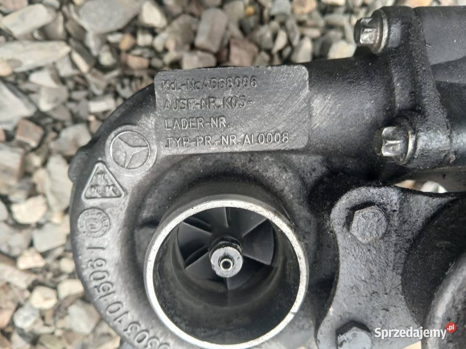 Turbina turbosprężarka Mercedes w168 w414 17 CDI osobowe Turbosprężarki Radłów