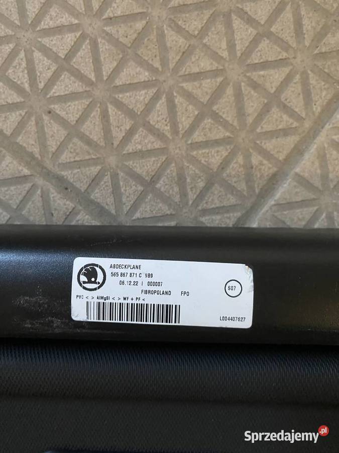 Roleta bagażnika skoda kodiaq Ełk