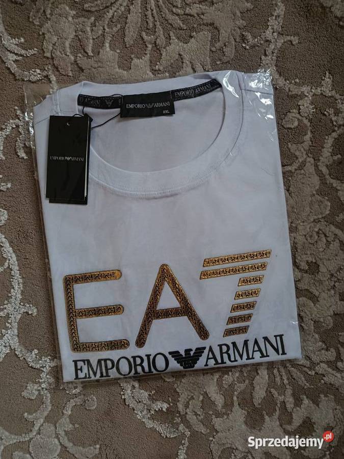 Tshirt męski Emporio Armani EA7 nowoczesne logo Armani Białystok sprzedam