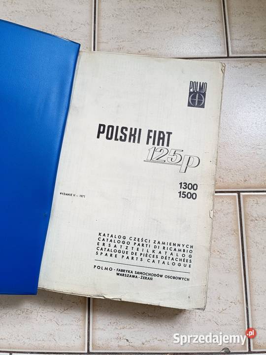 Polski Fiat 125p katalog części zamiennych Pruszków