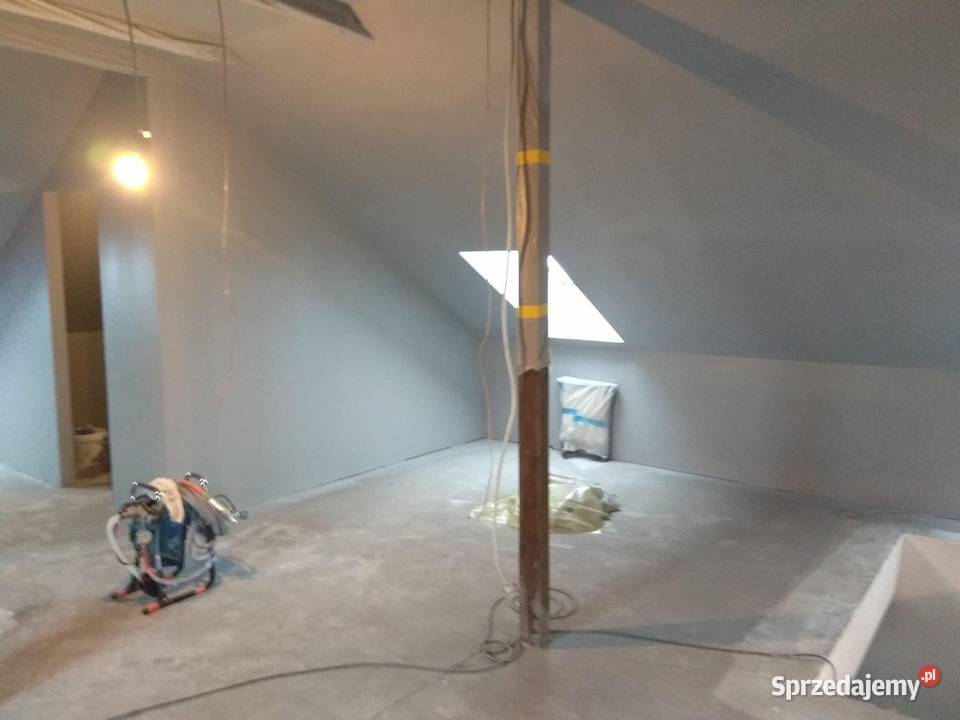 Malowanie natryskowe adaptacje poddaszy sufity Bydgoszcz