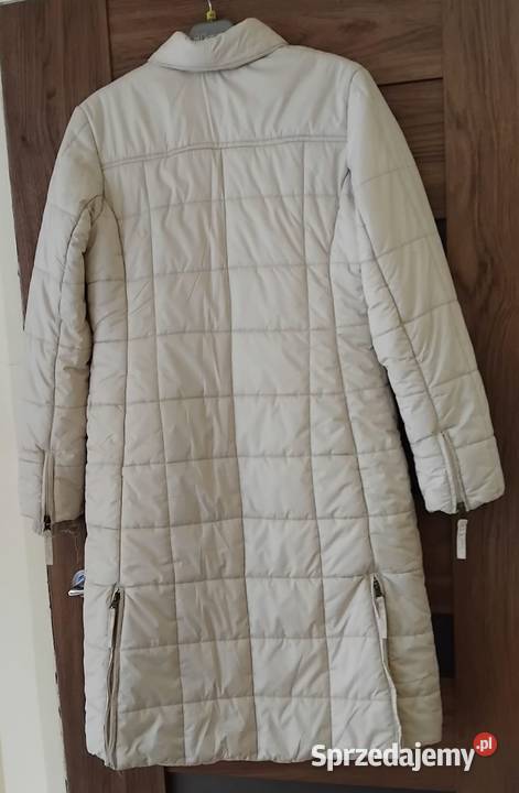 Długa kurtka kremowa Piaseczno