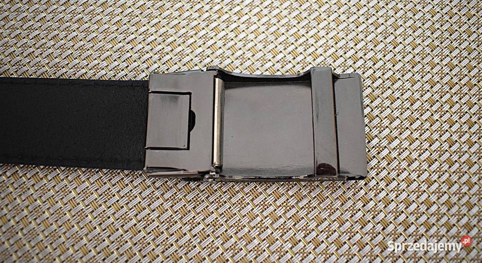 Wizytowy pasek skórzany z ekskluzywną klamrą Chełmno