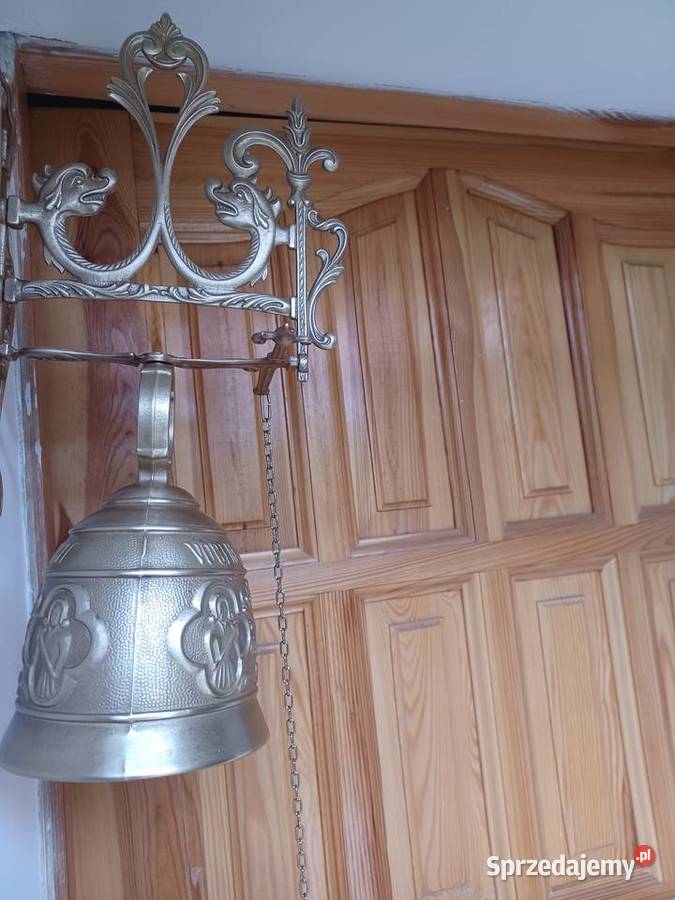 Dzwon mosiężny Brama furta drzwi Poznań
