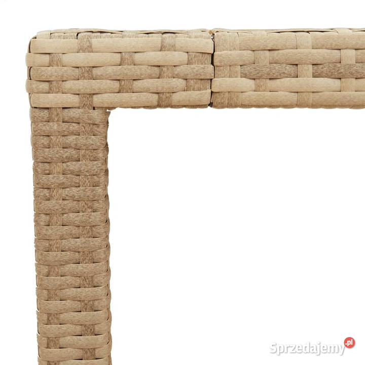 Stół ogrodowy beżowy 150x90x75 rattan PE i Warszawa sprzedam