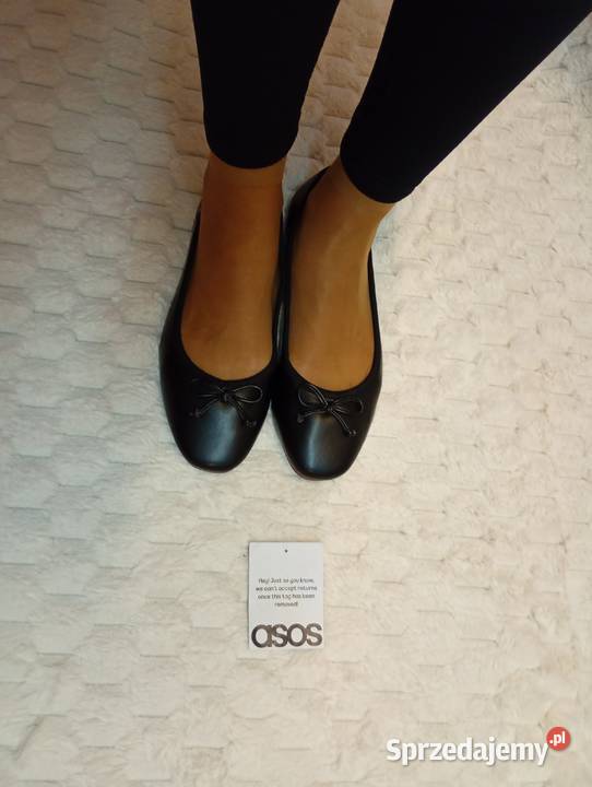 41 ASOS Design CZARNE baleriny z Londynu na