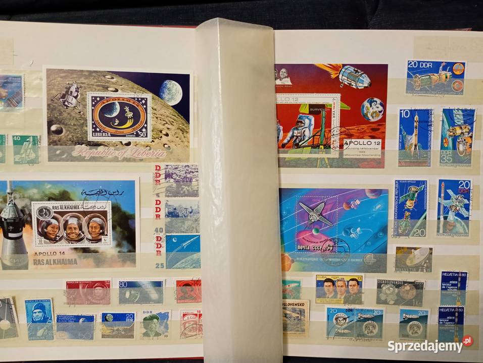Album klaser ze znaczkami pocztowymi świat temat łódzkie Łowicz