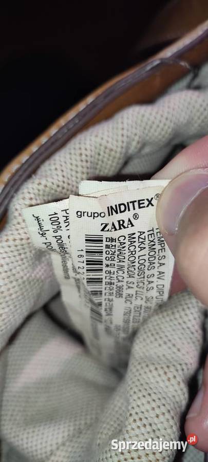 Skórzana torebka worek Zara Kraków