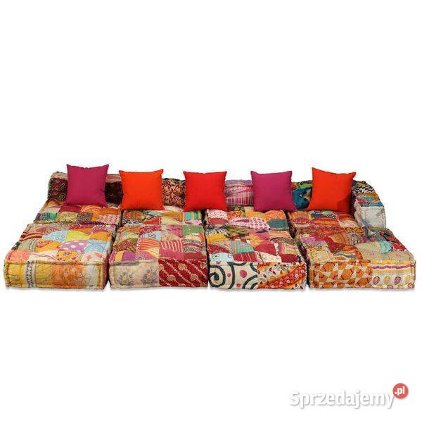 vidaXL Puf modułowy 4osobowy patchwork mazowieckie Warszawa
