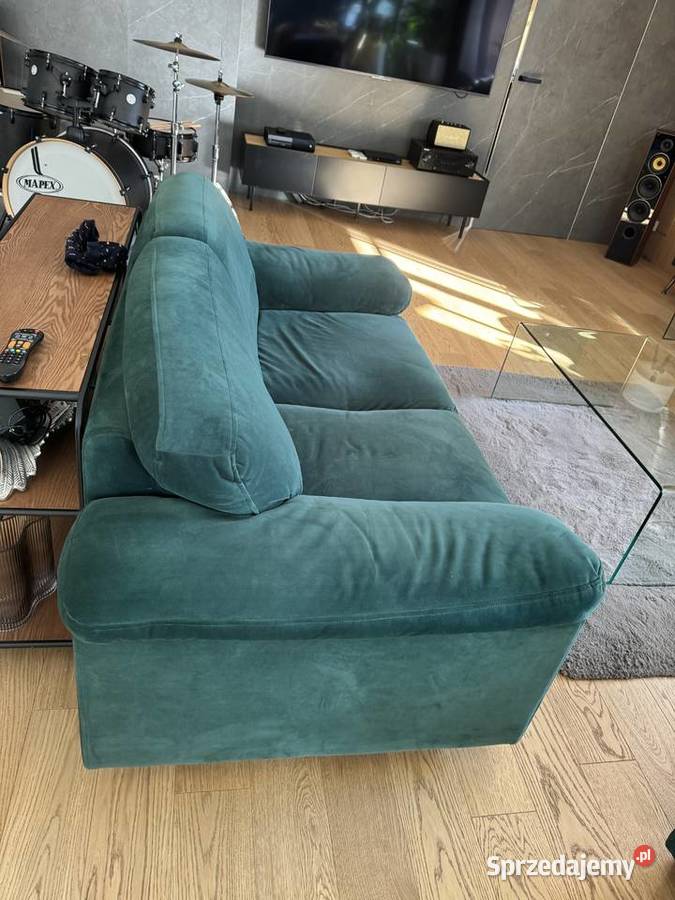 Sofa wypoczynek zielony kpl